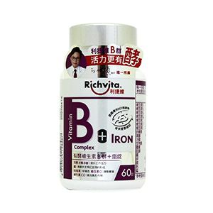利捷维 有酵维生素B群+锌/铁锭